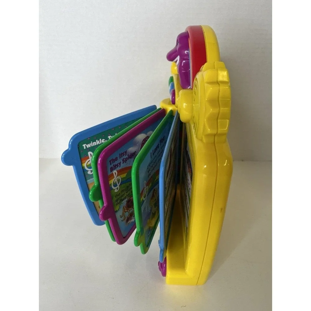 Vintage Barney Musical Nursery Rhymes Piano Book Electronic Interactive Toy